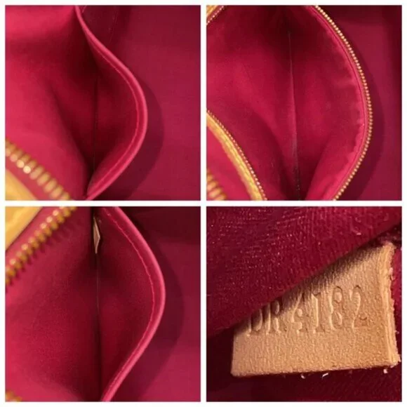 Louis Vuitton Brea MM Red Monogram Vernis Satchel | Authentic LV Crossbody Bag - Picture 12 of 15